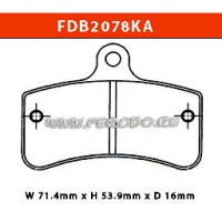 FERODO FDB2078KA - накладки тормозные (karting)