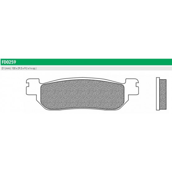 NEWFREN FD0259BT - накладки тормозные