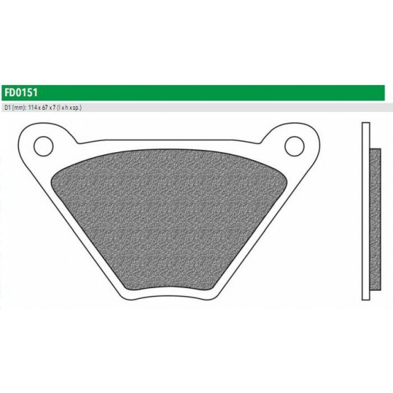 NEWFREN FD0151SH - накладки тормозные