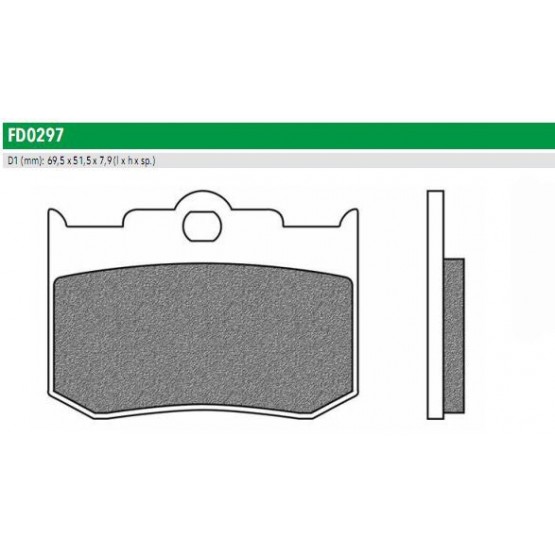 NEWFREN FD0297SH - накладки тормозные