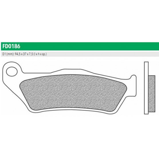 NEWFREN FD0186X01 - накладки тормозные