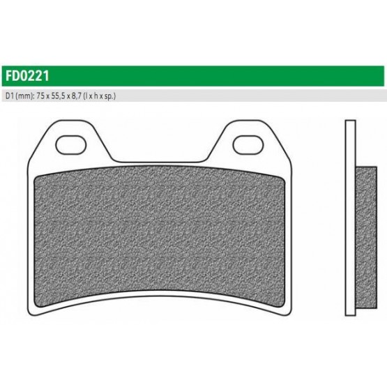 NEWFREN FD0221R01 - накладки тормозные