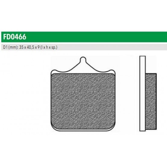 NEWFREN FD0466SP - накладки тормозные