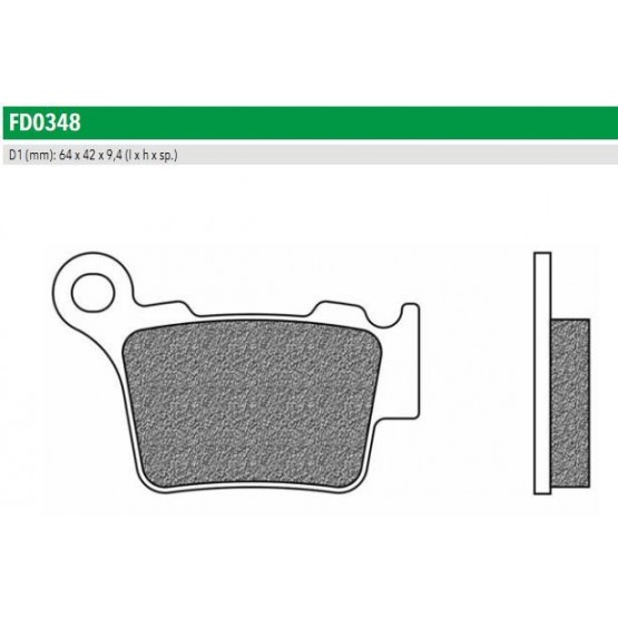 NEWFREN FD0348SD - накладки тормозные