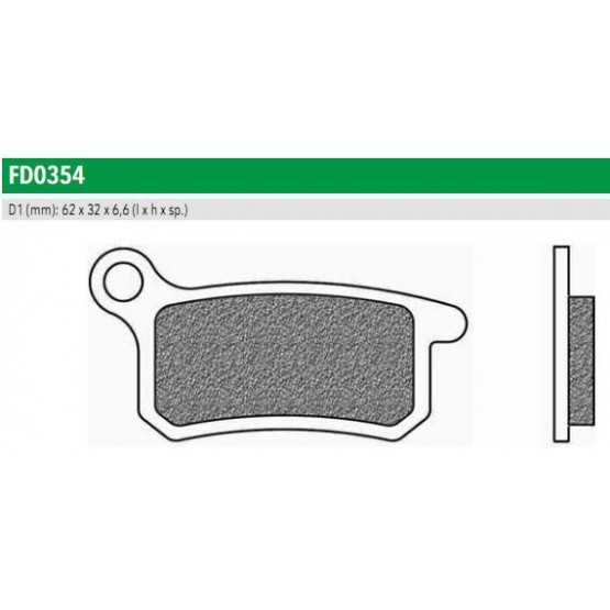 NEWFREN FD0354SD - накладки тормозные