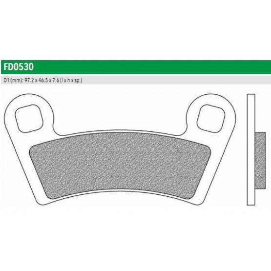 NEWFREN FD0530SV - накладки тормозные