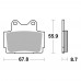 BREMBO 07YA1207 - накладки тормозные BREMBO 07YA1207 - накладки тормозные